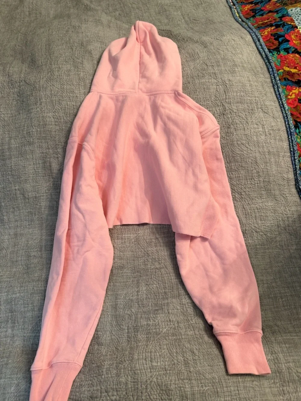 Champion Pink Cropped Hoodie - Picture 3 of 3